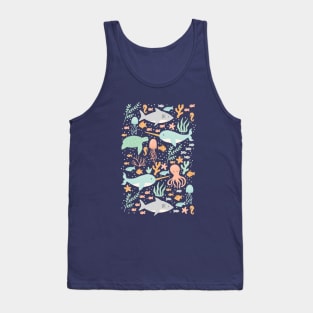 Under the Sea - Navy Tank Top